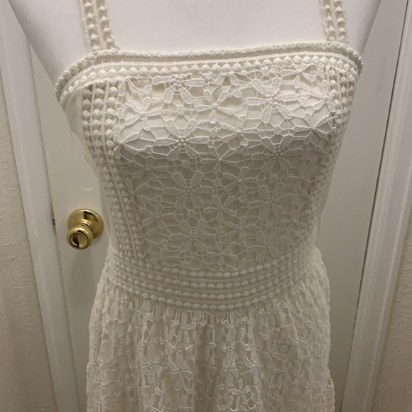 Joie off white crochet maxi Sundress New sz 4 - Picture 4 of 5
